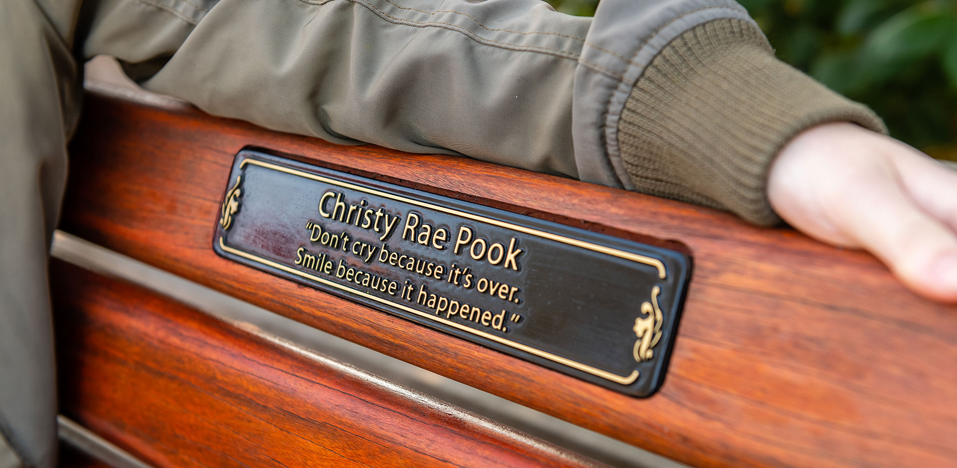 Frances Andrew Commemorative Bench Fort Langley